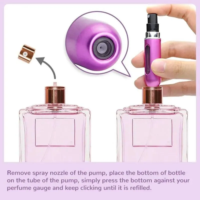 Mini Aluminum Atomizer Perfume Spray: Portable, Eco-Friendly, Durable Fragrance Container