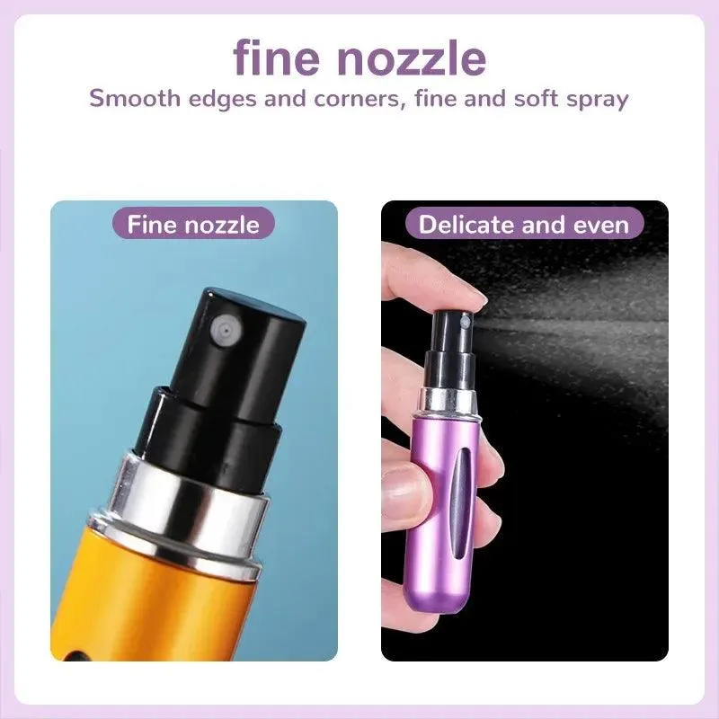 Mini Aluminum Atomizer Perfume Spray: Portable, Eco-Friendly, Durable Fragrance Container