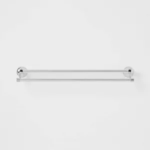 New - Casual Double Towel Bar Chrome - Threshold