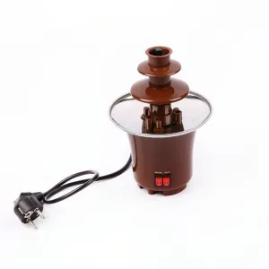 New Mini Chocolate Fountain Creative Design Chocolate Melt With Heating Fondue Machine