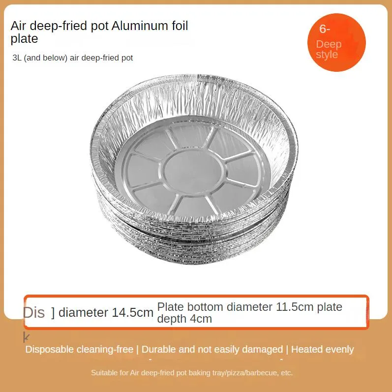 Non-stick Aluminum Foil Liners Air Fryer Disposable Paper Liner Oil-proof Steaming Basket Kitchen Tool BBQ Drip Pan Tray