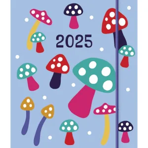 Otter House Fashion Diary Mushrooms Square Pocket Diary 2025