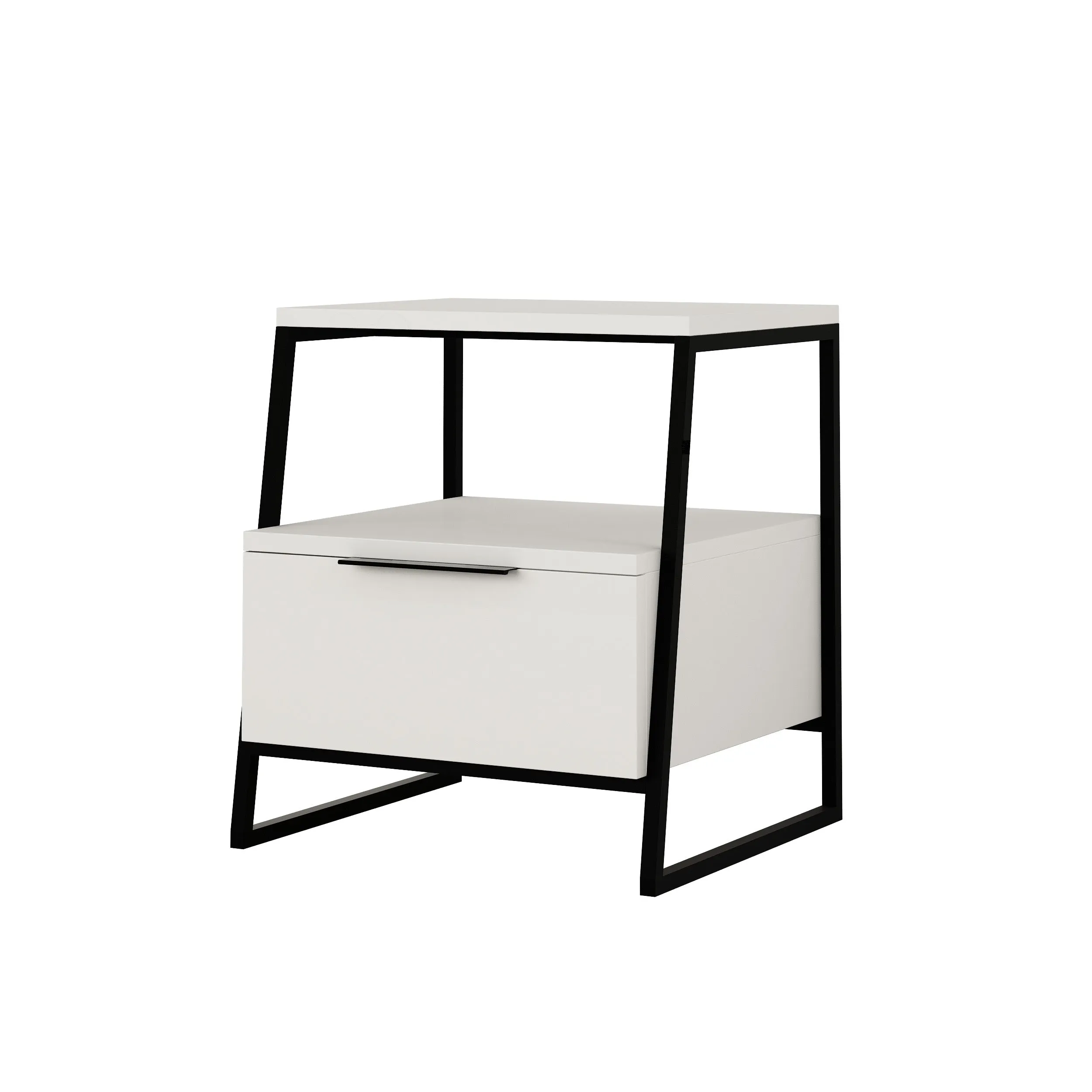 Pal Modern Bedside Table With Drawer Bedroom Furniture W 45cm