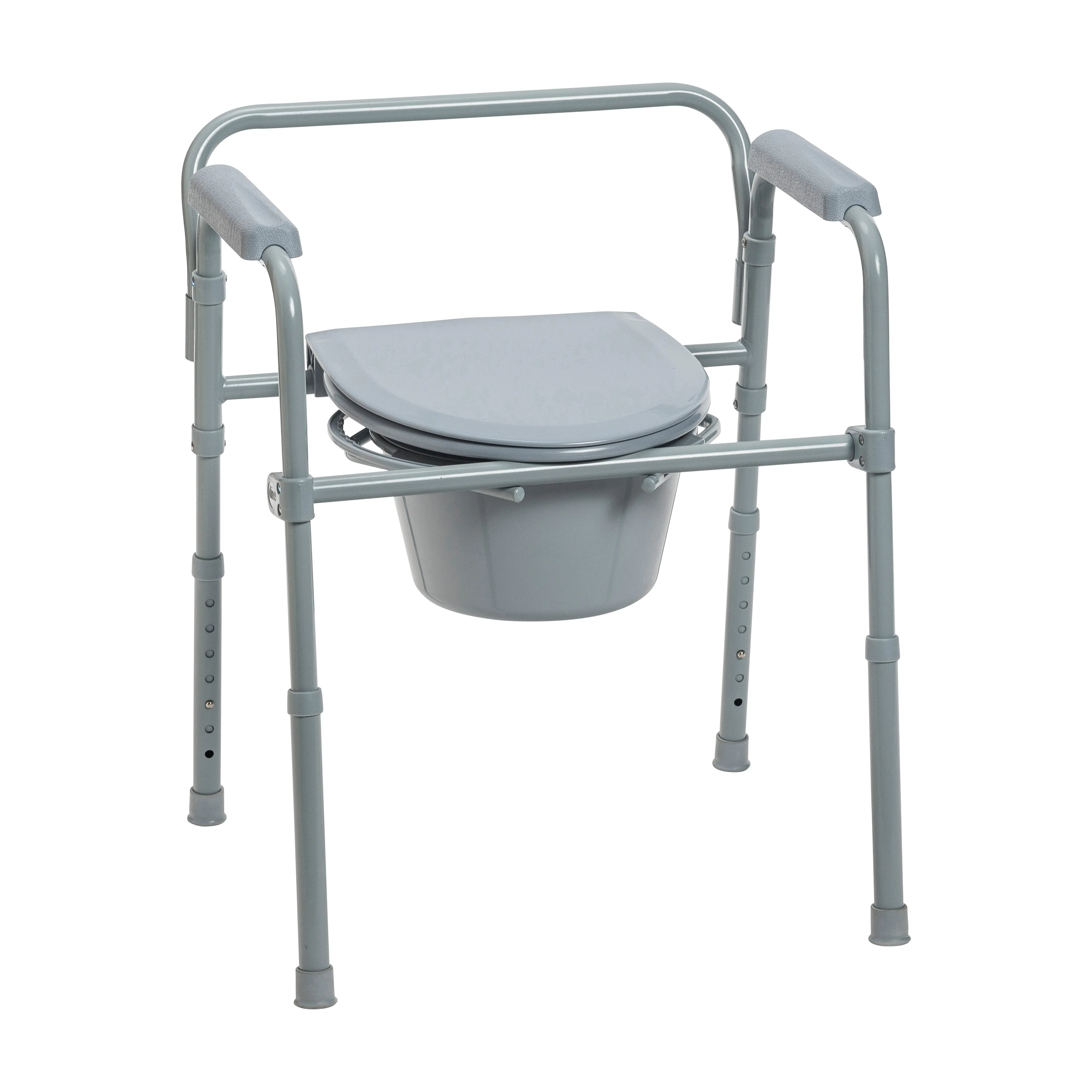 PreserveTech Steel Folding Bedside Commode