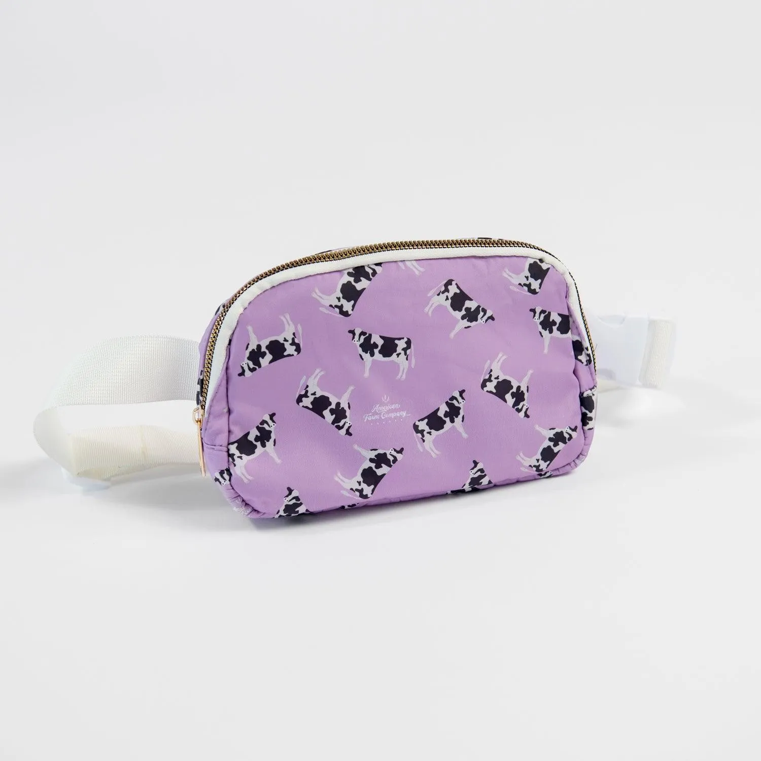 Purple Holstein Belt Bag