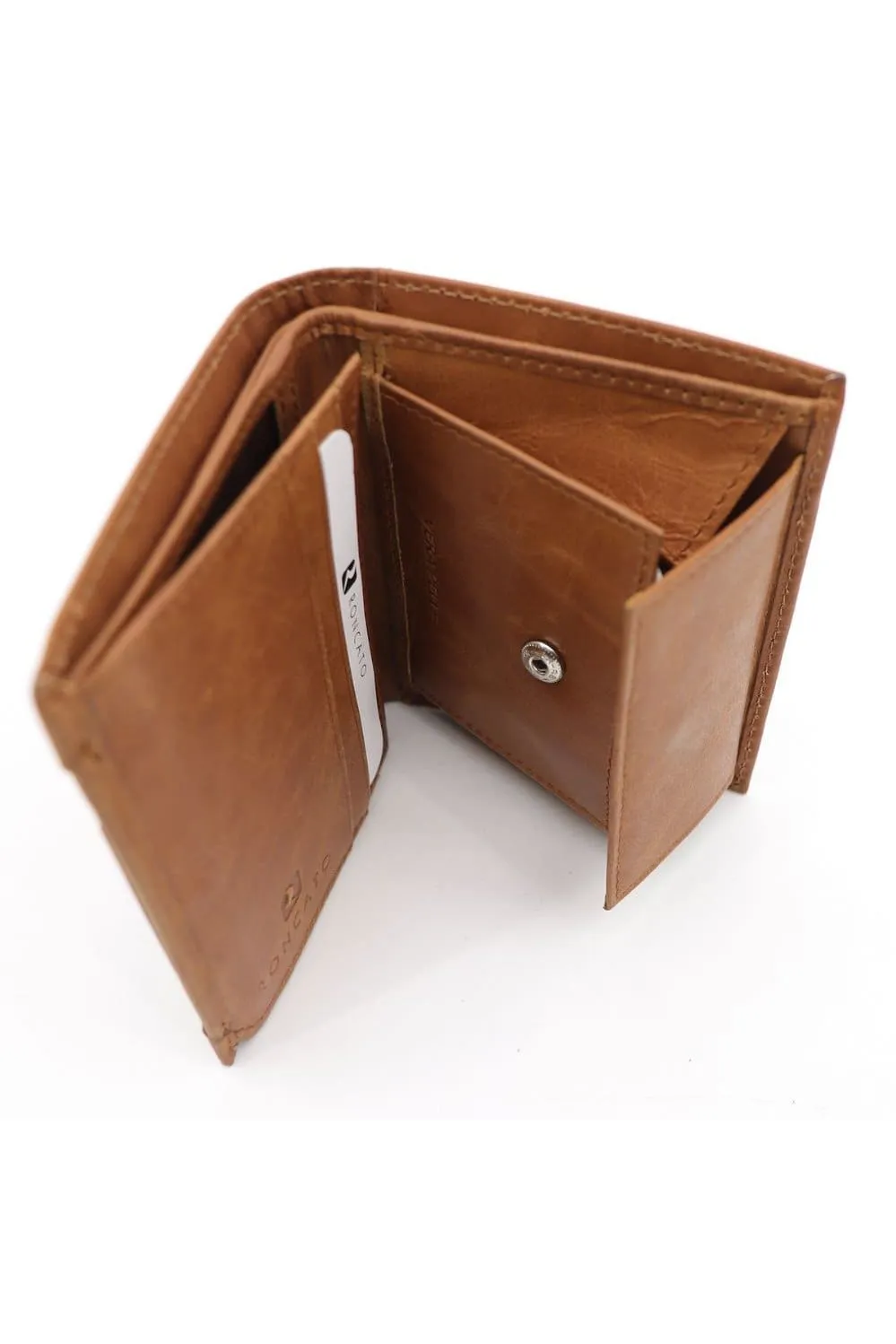 R Roncato Leather Wallet, Equipped With Spaces for Credit Cards, Documents in Card Format and Banknotes