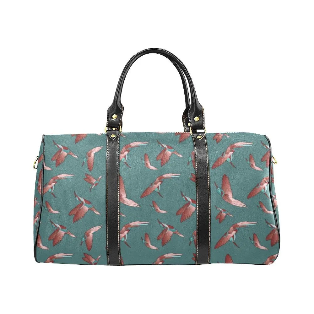 Red Swift Turquoise Waterproof Travel Bag