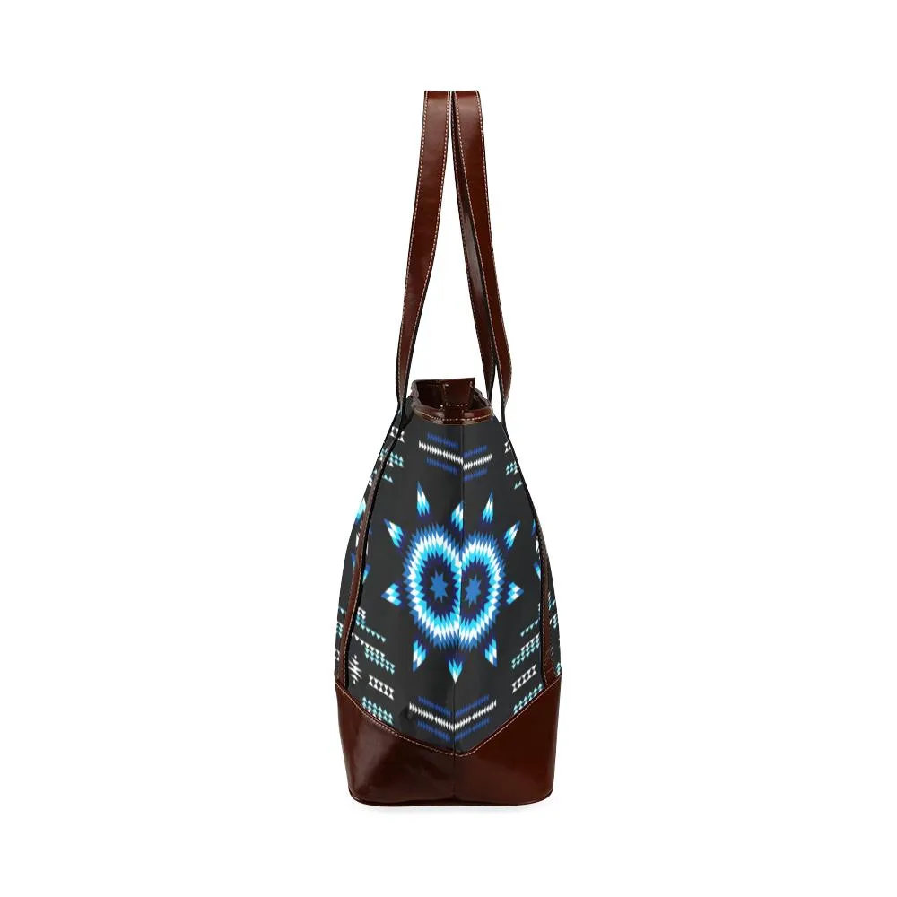 Rising Star Wolf Moon Tote Handbag