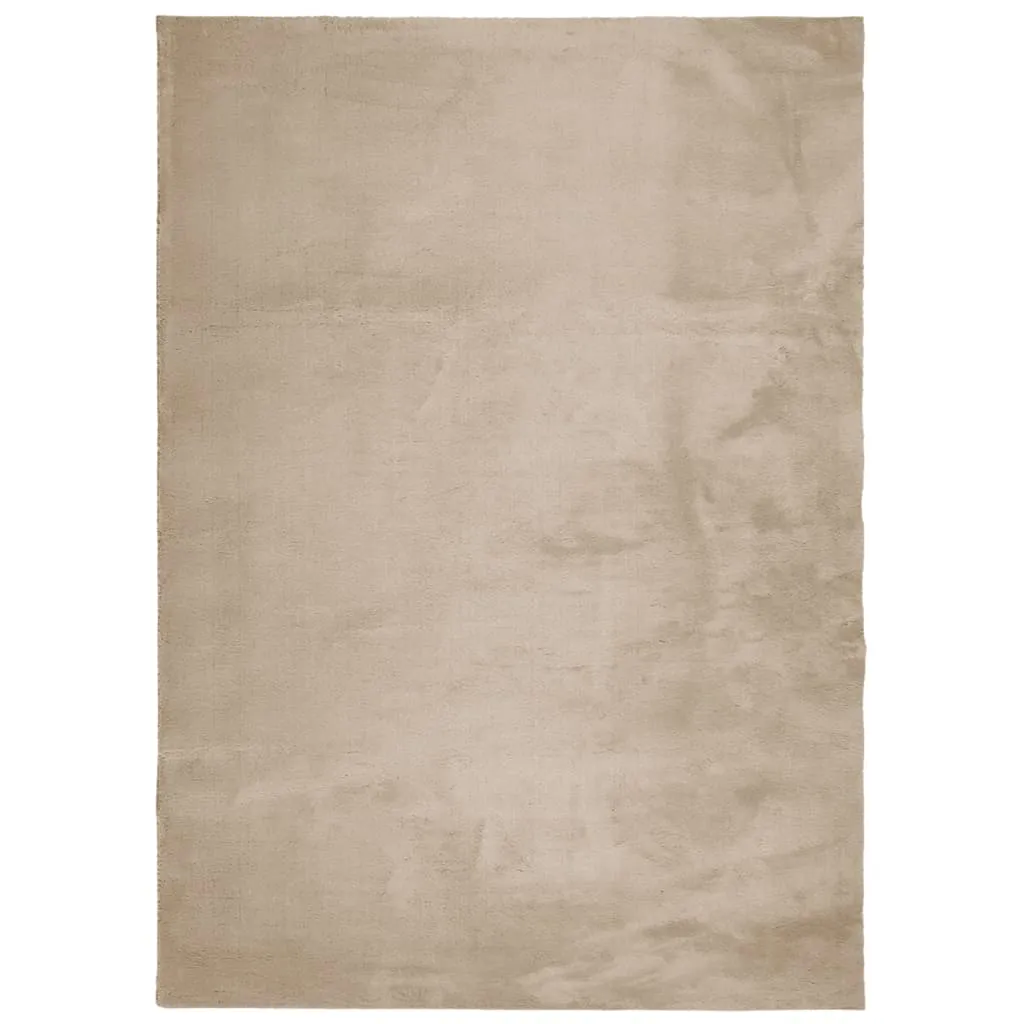 Rug HUARTE Short Pile Soft and Washable Sand 200x280 cm