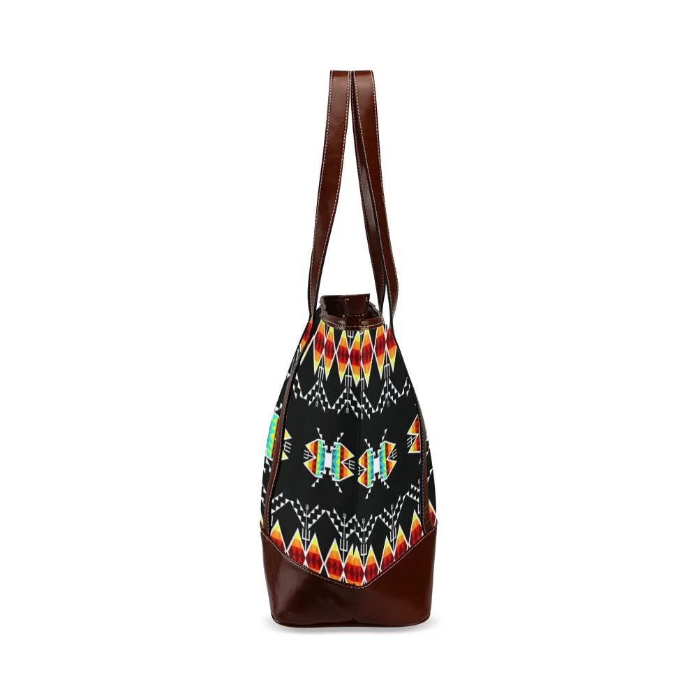 Sacred Trust Black Colour Tote Handbag