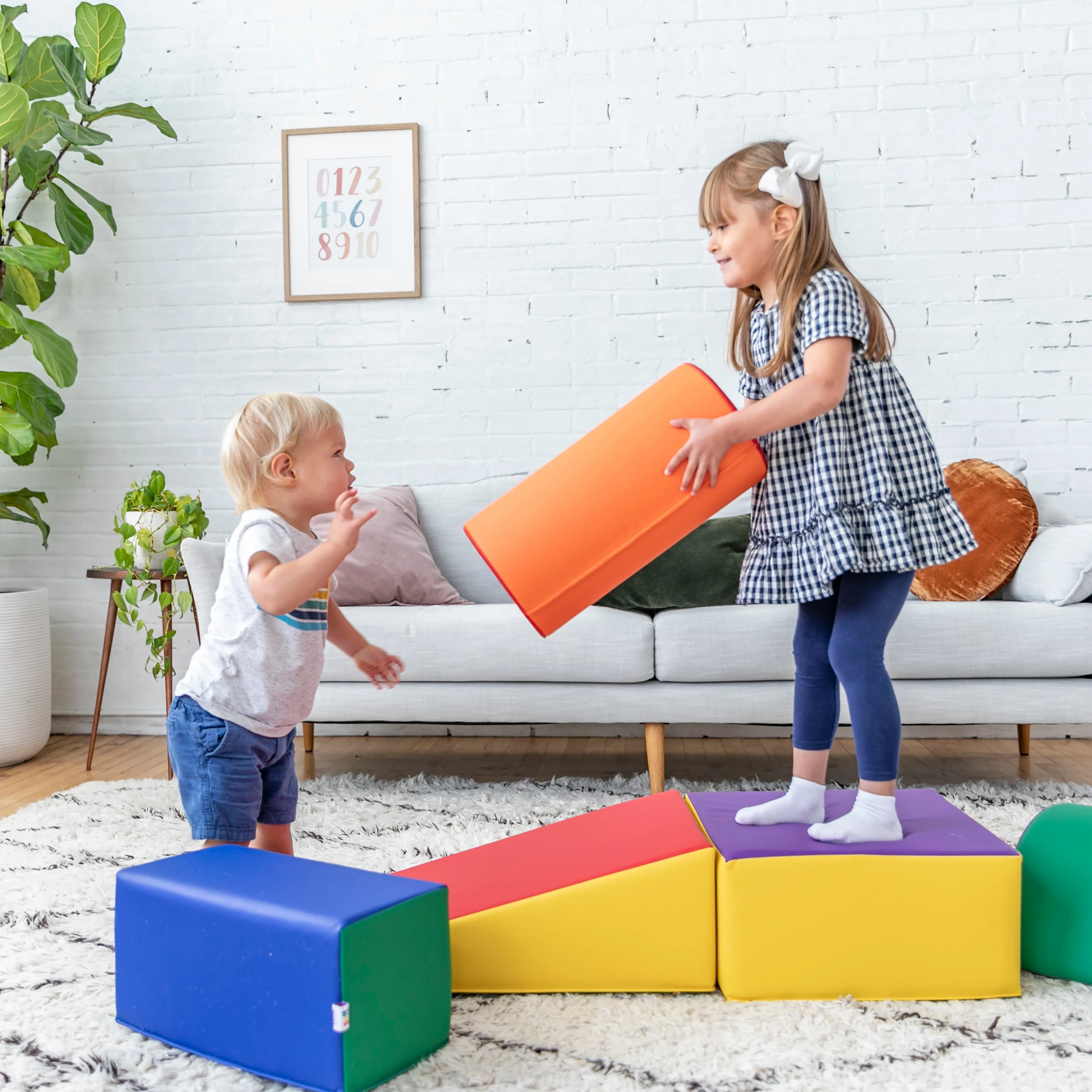 SoftZone Climb and Crawl Playset, Building Blocks, 5-Piece