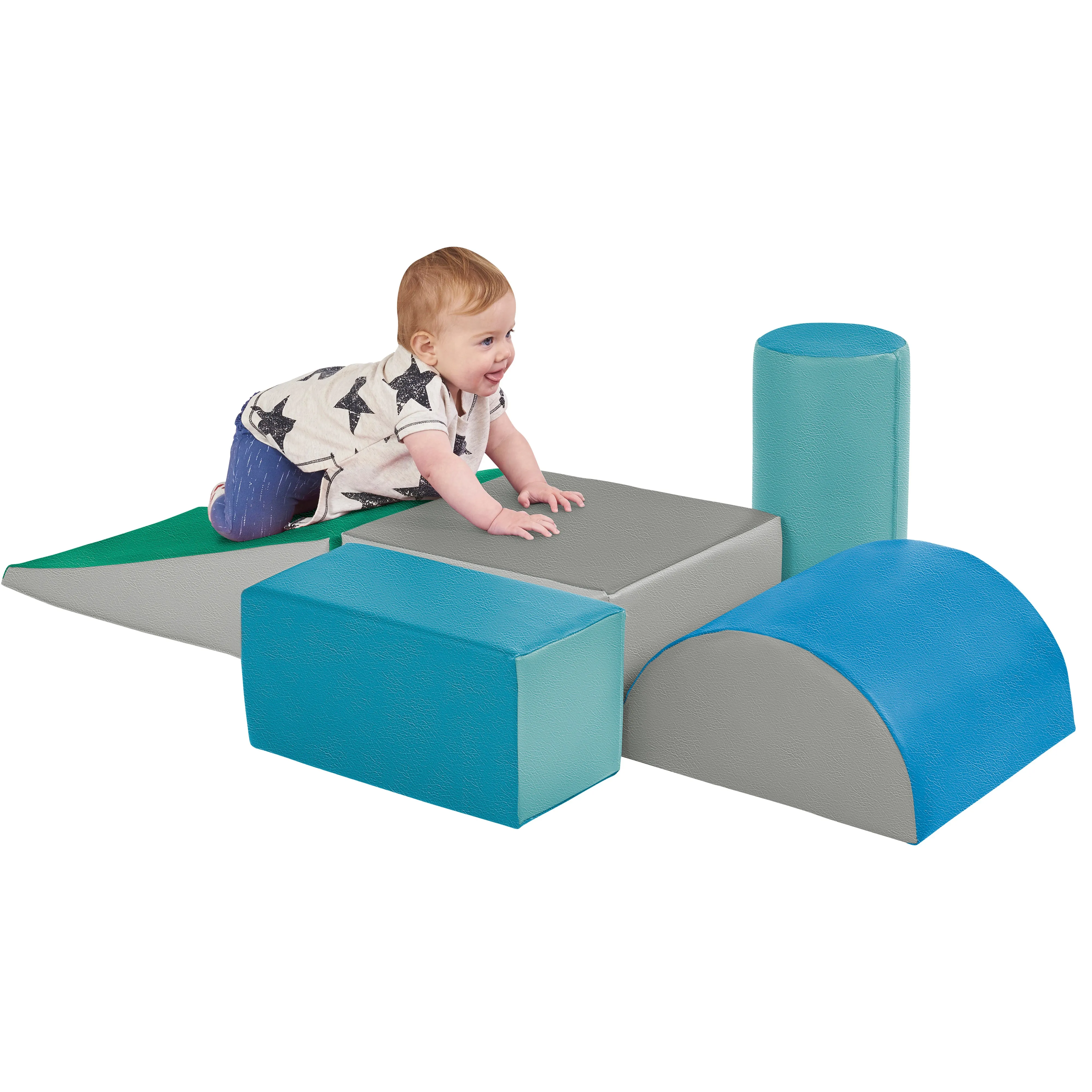 SoftZone Climb and Crawl Playset, Building Blocks, 5-Piece