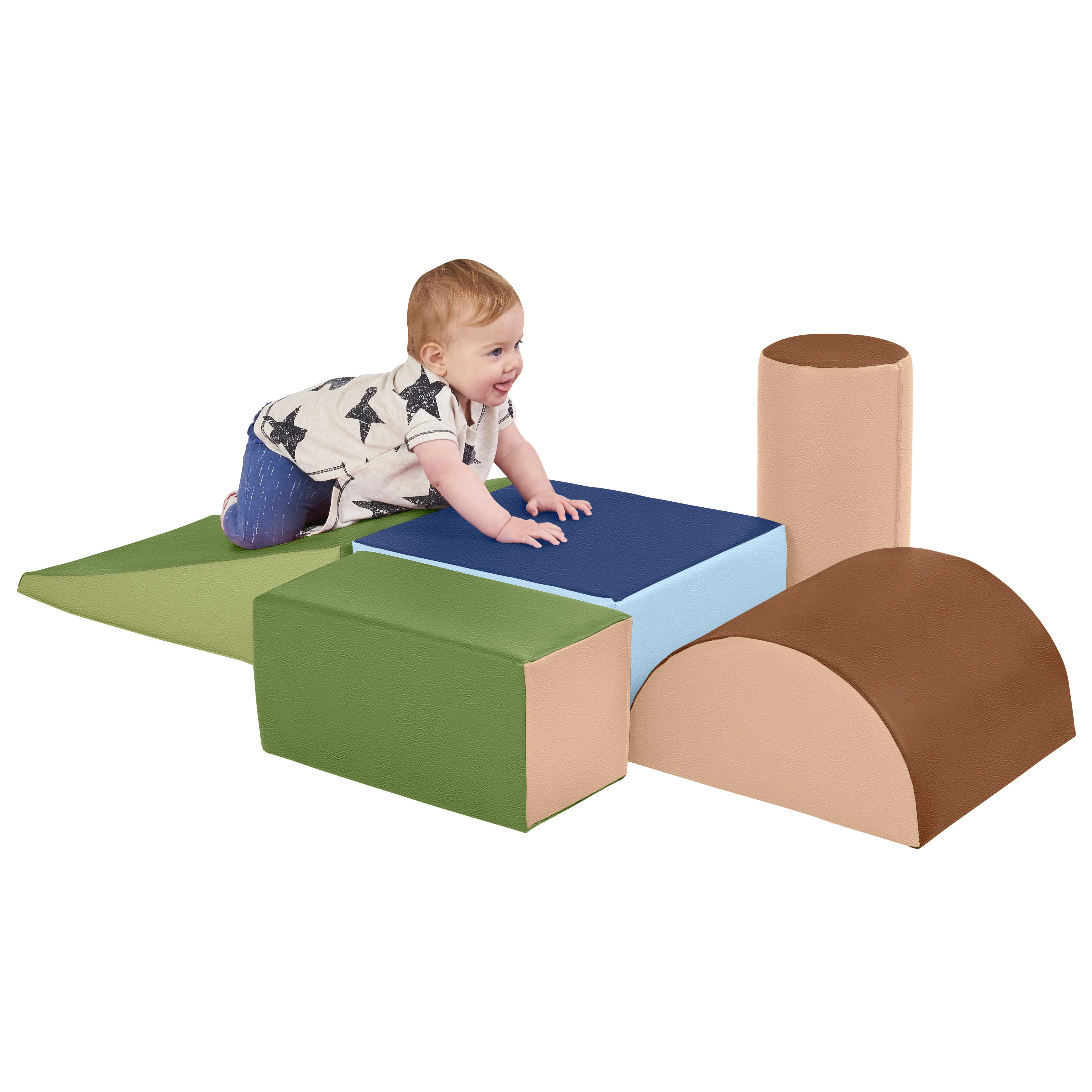 SoftZone Climb and Crawl Playset, Building Blocks, 5-Piece