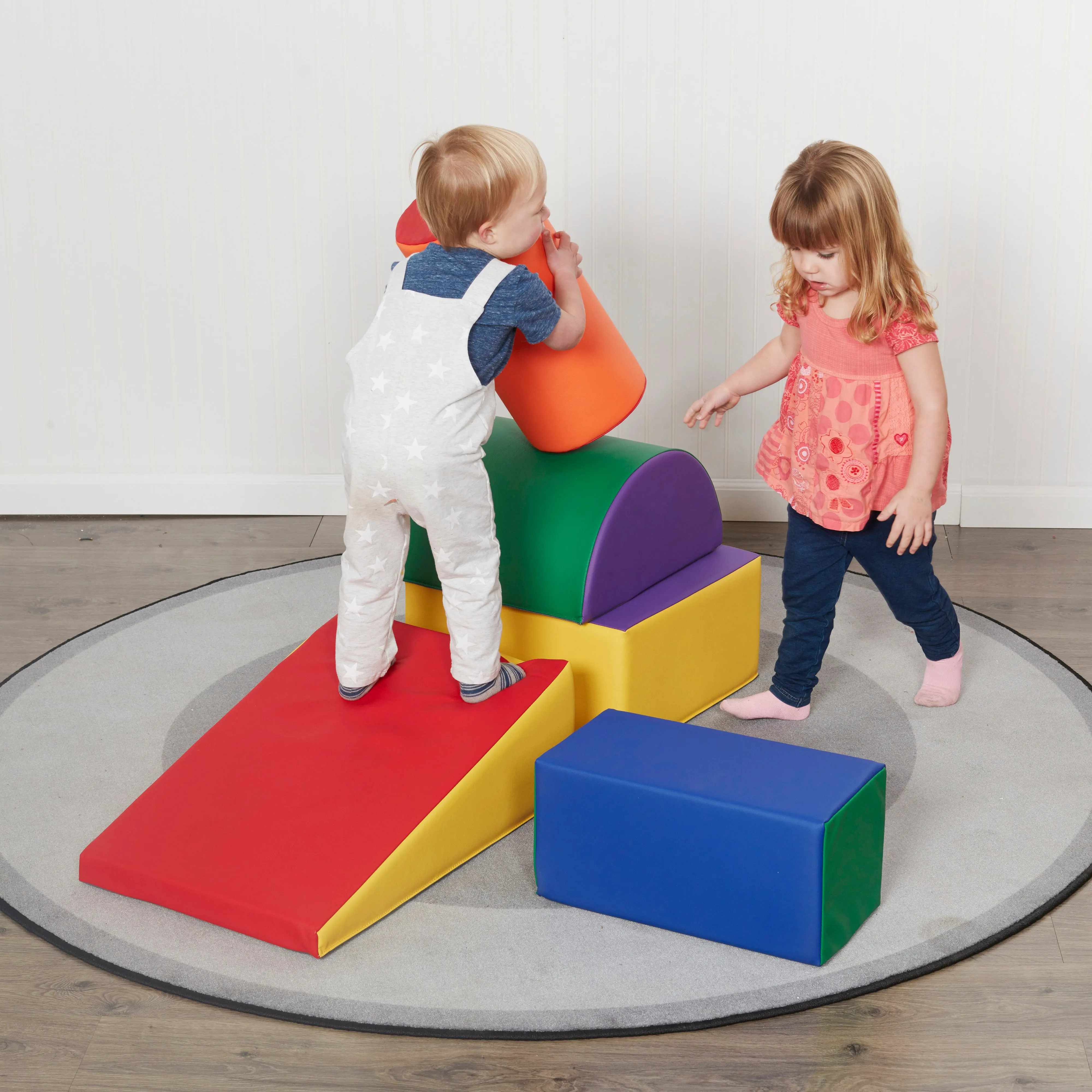 SoftZone Climb and Crawl Playset, Building Blocks, 5-Piece