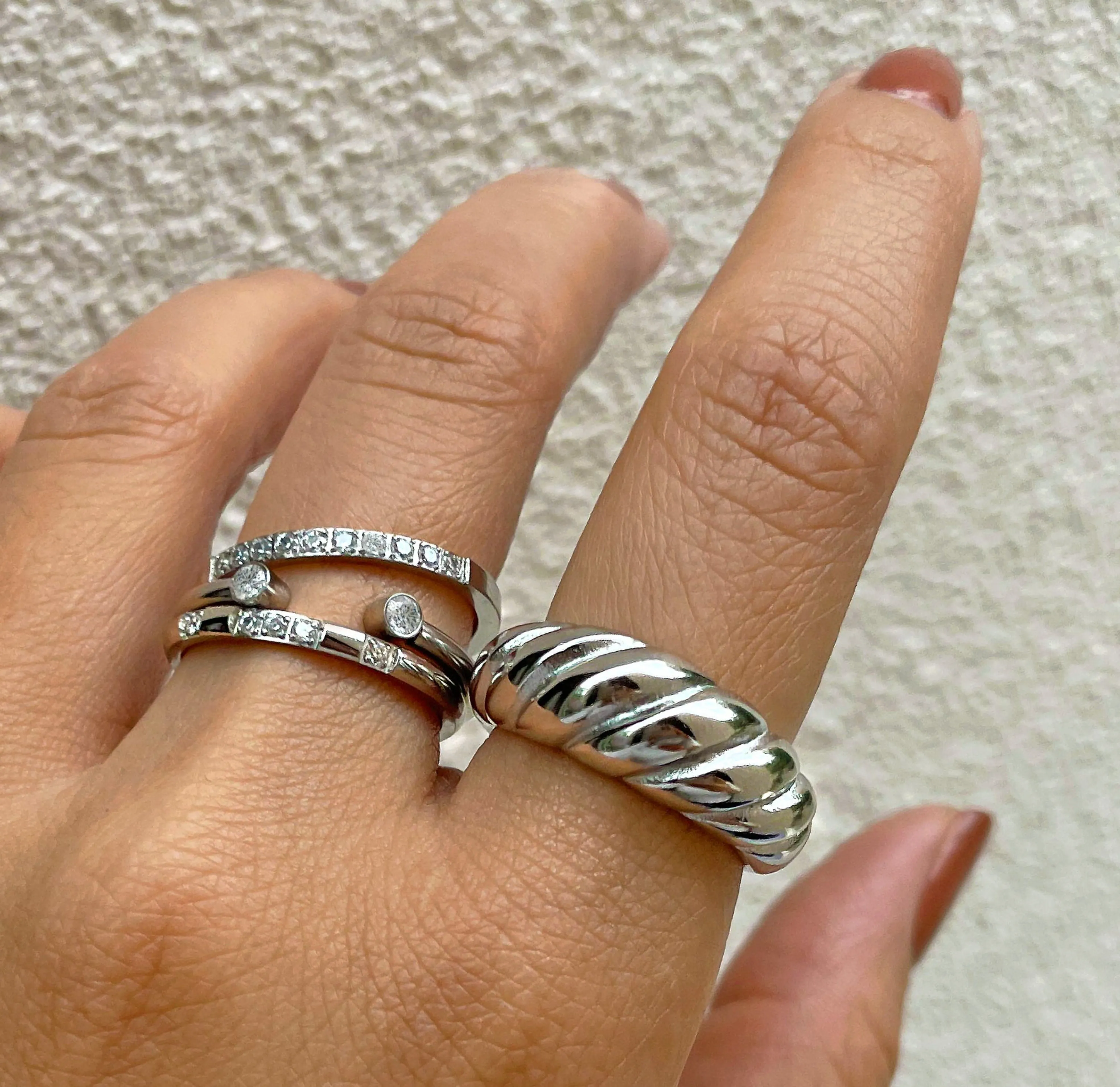 STELLA SILVER ETERNITY STACKABLE RING