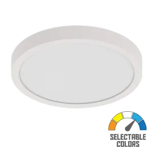 SUMO XL 12 In. LED Surface Mount Light 120-277V Selectable CCT White Finish