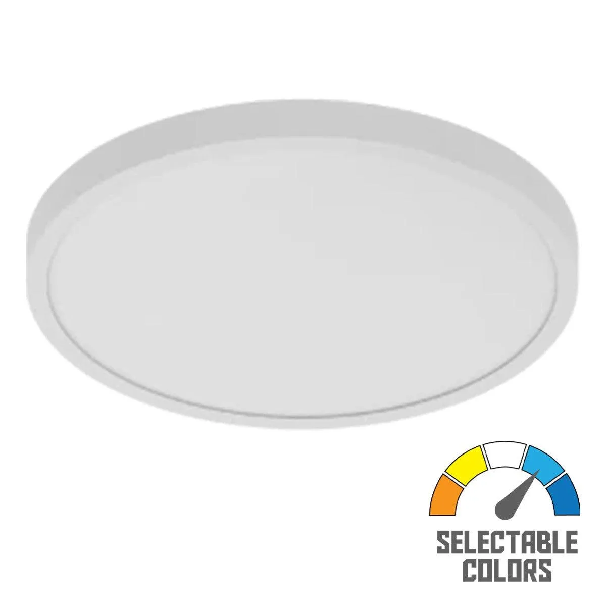 SUMO XL 19 In. LED Surface Mount Light 120V Selectable CCT White Finish