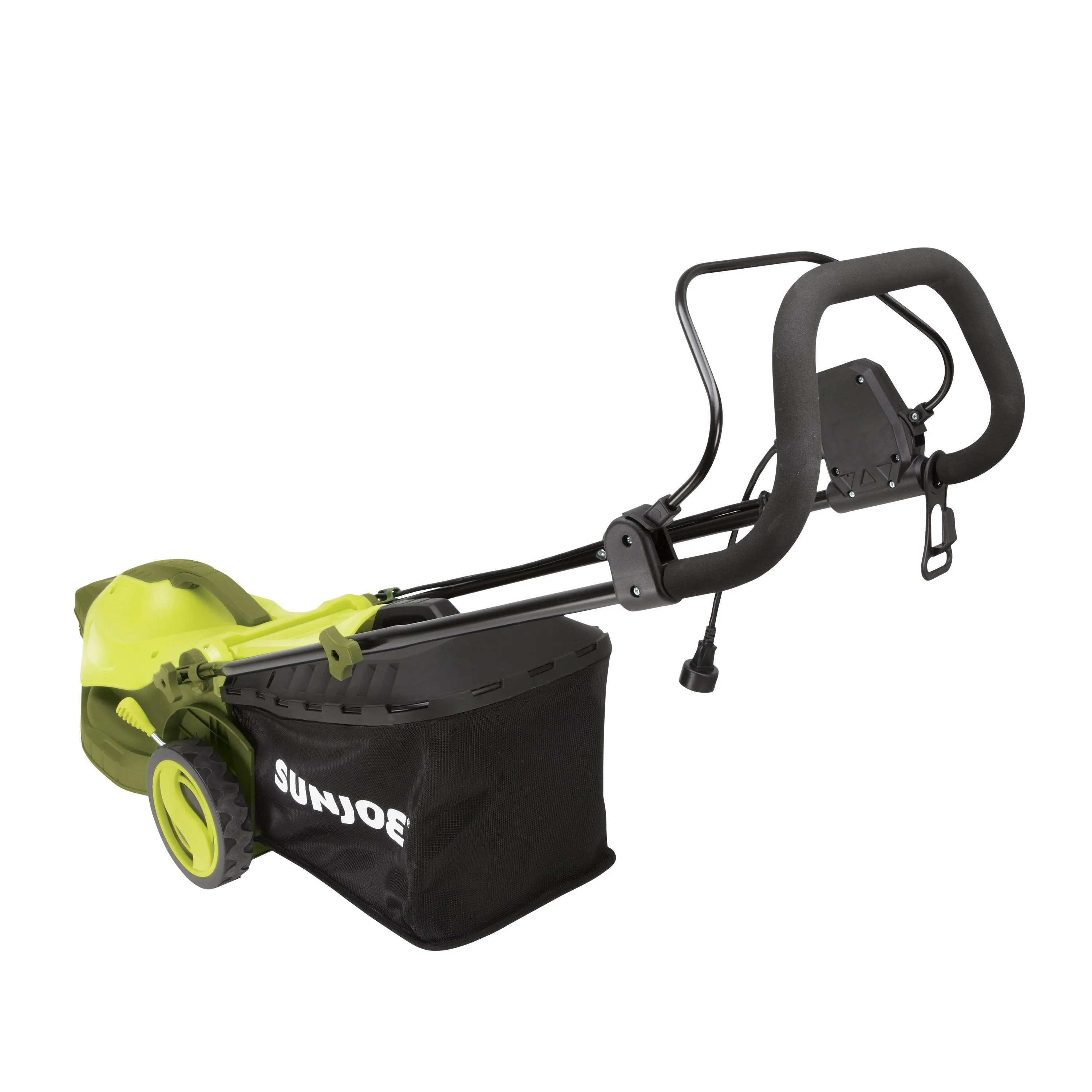 Sun Joe MJ404E-360 Electric Lawn Mower | 3-Wheels | 16 Inch | 12 Amp | 360 Degrees Turn Radius