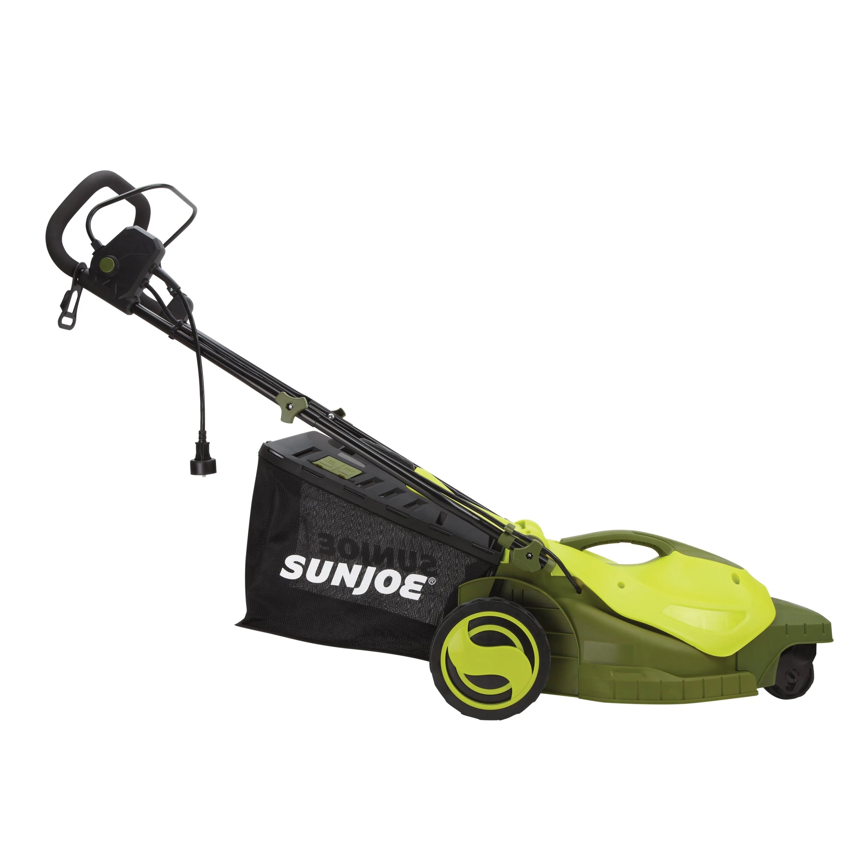 Sun Joe MJ404E-360 Electric Lawn Mower | 3-Wheels | 16 Inch | 12 Amp | 360 Degrees Turn Radius