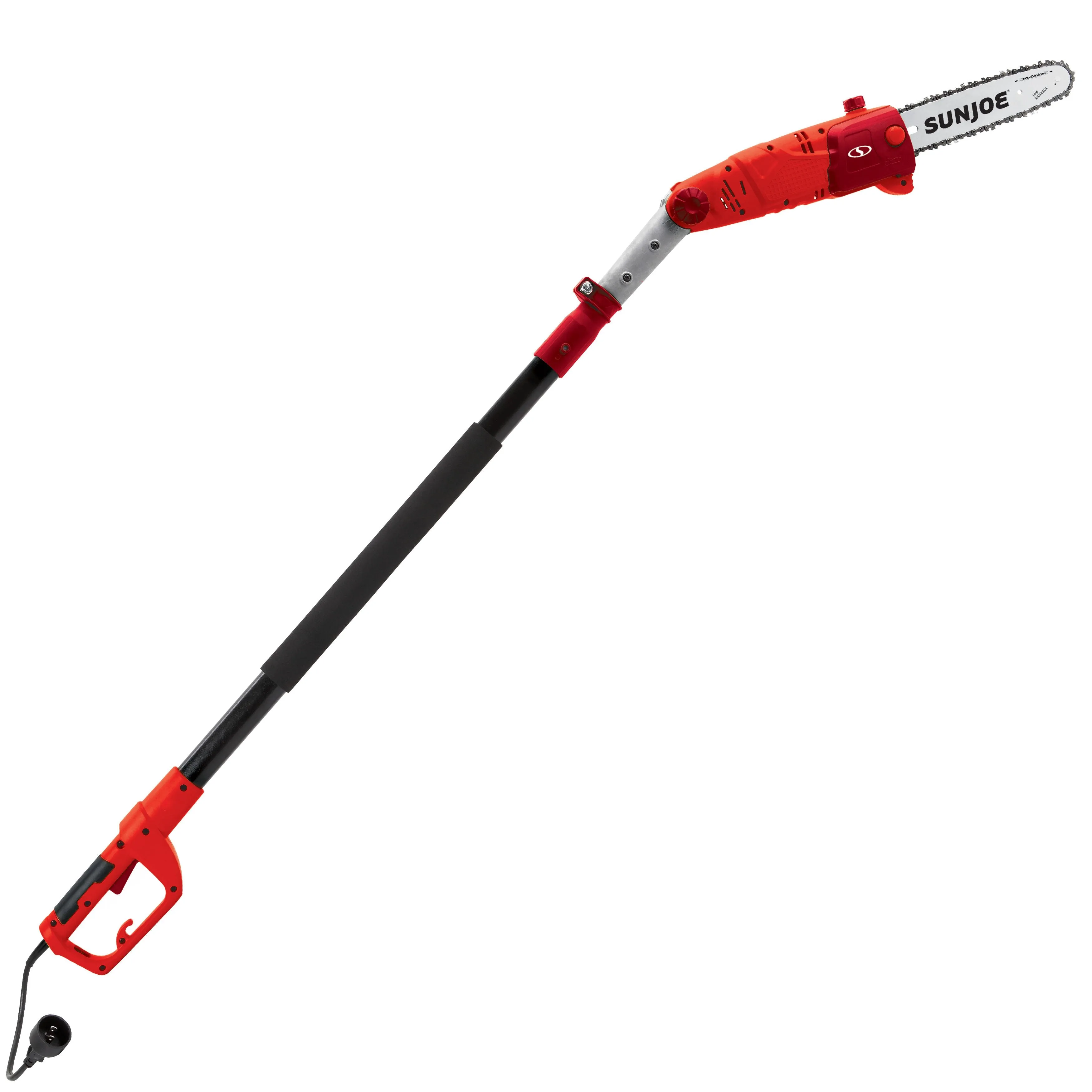 Sun Joe SWJ803E-RED Electric Multi-Angle Pole Chain Saw | 10 inch | 8.0 Amp (Red)