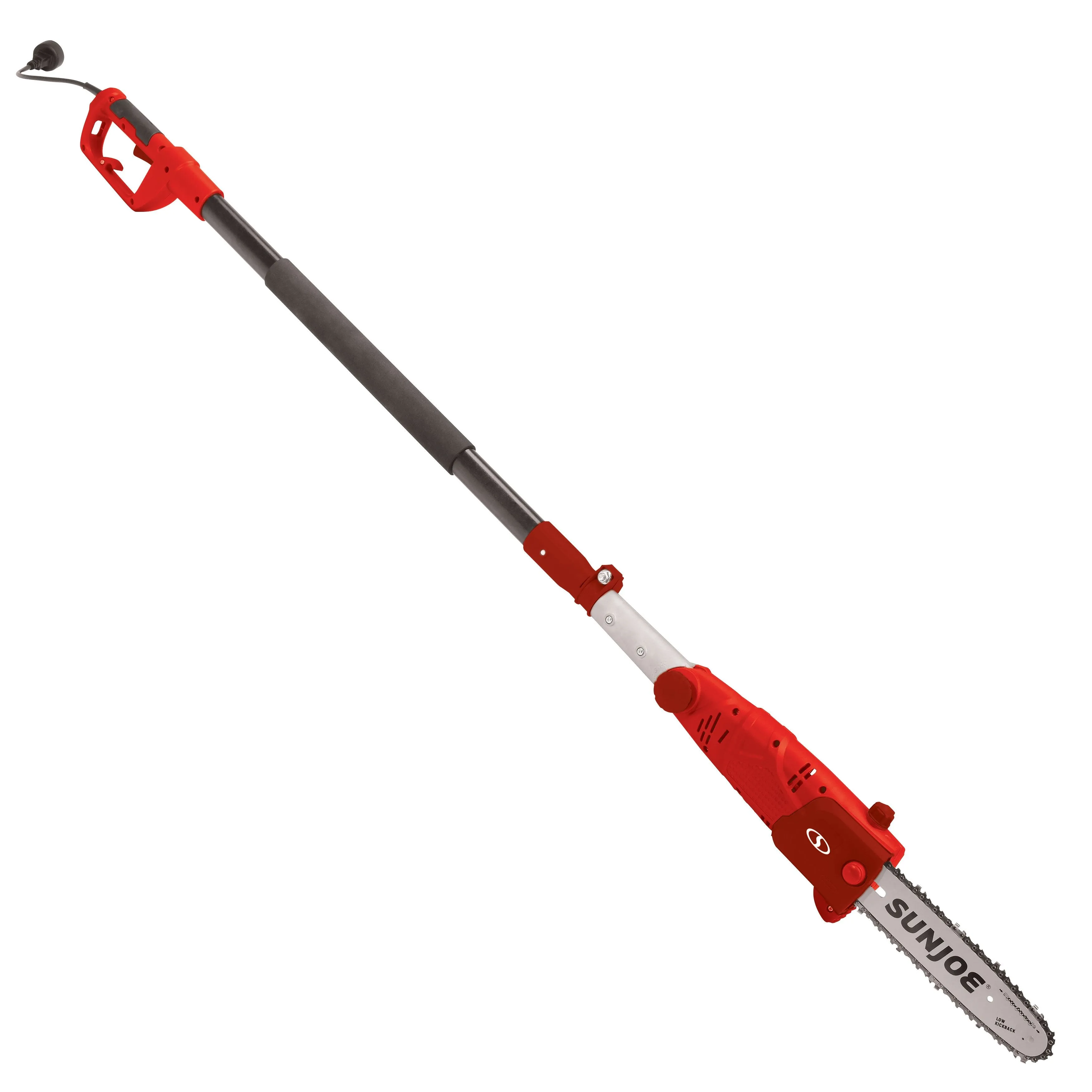 Sun Joe SWJ803E-RED Electric Multi-Angle Pole Chain Saw | 10 inch | 8.0 Amp (Red)