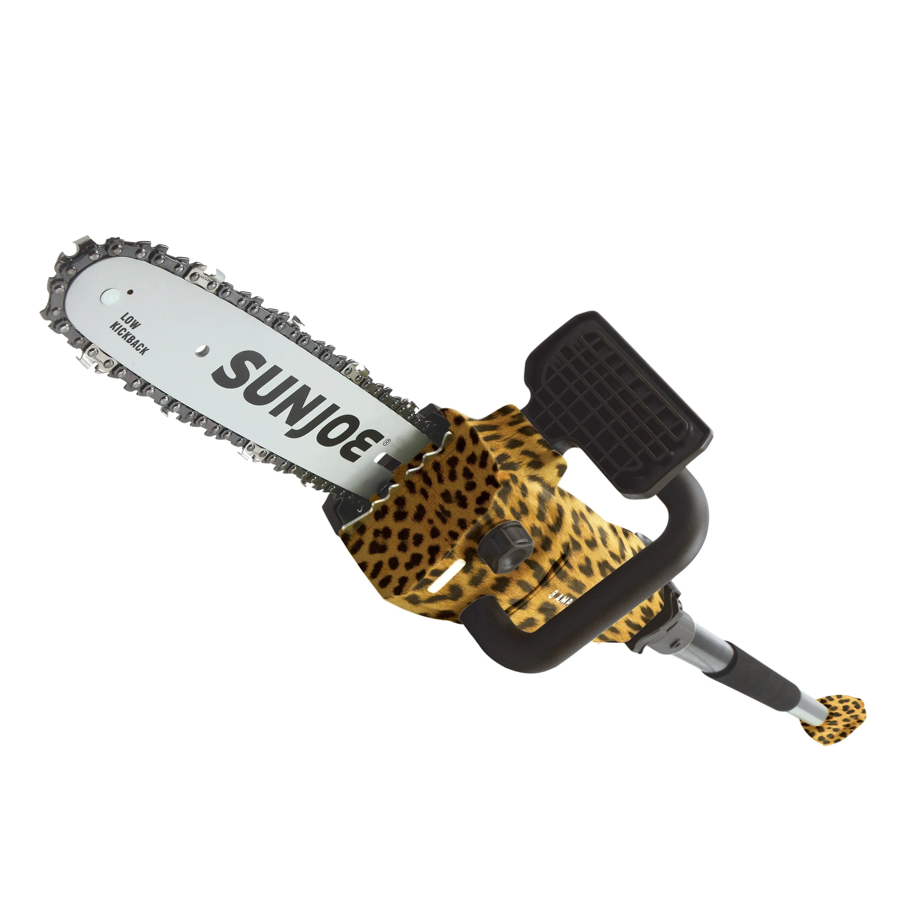 Sun Joe SWJ807E-LPD Electric Convertible Pole Chain Saw | 10 inch | 8.0 Amp (Leopard)