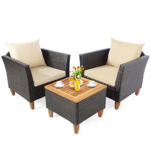 Tangkula 3-Piece Patio Furniture Set