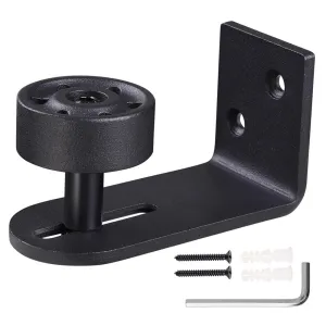 TheLAShop Barn Door Hardware Floor Guide Roller Adjustable Wall Mount