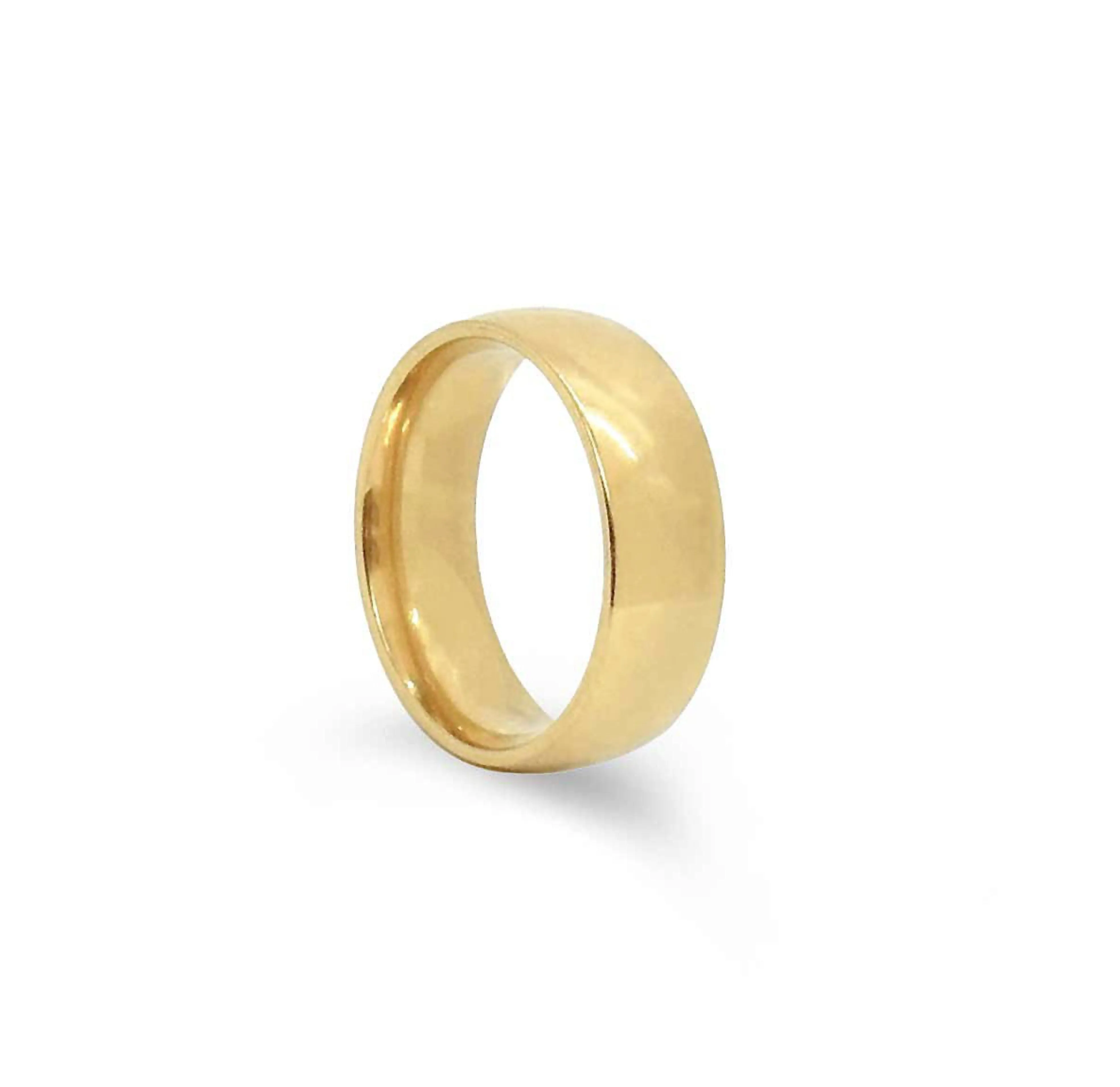 TONI THICK GOLD STACKABLE RING BAND