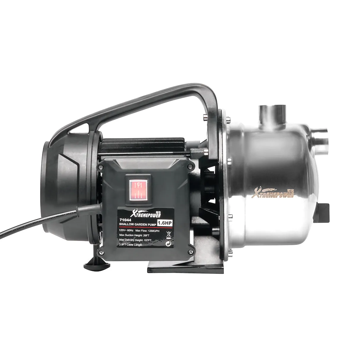 XtremepowerUS 1.6HP Shallow Well Pump 1268GPH Jet Pump 1" Water Transfer